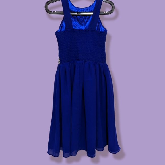 Black Collection Blue Halter Neckline Cocktail Dress in Size Medium - Picture 2 of 2
